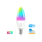 Smart WiFi & Zigbee LED Light Bulb | RGB + Warm & Cool White | E27/E14/GU10 | Alexa & Google Home Compatible
