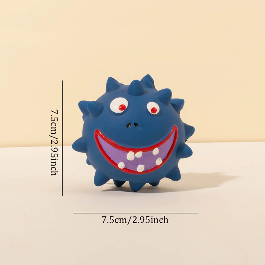 Durable Latex Squeaky Dog Ball Toy – Bite-Resistant Rubber Chew Toy