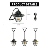 Portable LED Camping Lantern with Rechargeable Battery – Waterproof Outdoor Light for Hiking, Emergencies, and More