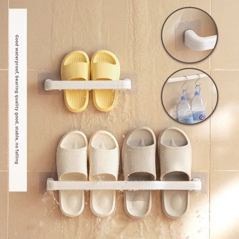 Organizador de zapatos de pared: almacenamiento vertical que ahorra espacio para entradas y armarios