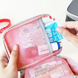 Mini First Aid Kit Bag – Portable Medicine Organizer for Travel, Camping, Home & Car Emergency Use