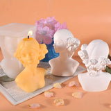 ✨Molde de silicona 3D de niña con ojos cerrados: manualidades con velas, yeso y resina ✨