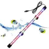 Submersible Multi-Color LED Aquarium Light – USB Mood Lamp for Fish Tanks & Plant Growth (17–47cm)