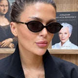 Gafas de sol pequeñas y sexys con diseño de leopardo ovalado: gafas modernas y bonitas para mujeres y hombres 🕶🐆