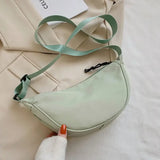 Women’s Half Moon Crossbody Bag – Adjustable Nylon Waist Pack for Travel & Everyday Use