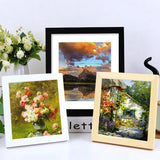 Rustic Square Wood Photo Frame for Wall or Table Display