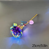 Eternal Galaxy Rose in Glass Dome - Colorful LED Flower Gift for Valentine's Day