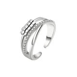 Trendy Geometric Spinner Ring for Women – Fashion Statement Cocktail Jewelry