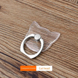 Universal Transparent Finger Ring Phone Holder – Magnetic Stand for Smartphones