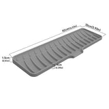 Alfombrilla de silicona para secar platos: alfombrilla de cocina antideslizante y reutilizable para un drenaje rápido del agua, lavable y multiusos