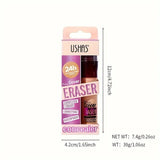 Long-Lasting Liquid Concealer with Sponge Applicator for Dark Circles & Blemishes