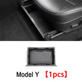 Tesla Model Y Under Seat Storage Box | Hidden Console Organizer Bin for Front & Rear Seats
