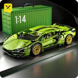 RC Building Block Car Kit – DIY Remote Control Toy with Motors & Battery for Teens and Adults
