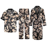 Men’s Traditional Chinese Pajama Set – Lightweight Vintage Sleepwear with Turn-Down Collar