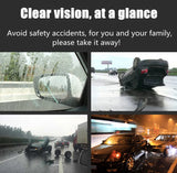 2/4/8 piezas de película para espejo retrovisor impermeable y antivaho: ¡manténgase seguro en climas lluviosos!