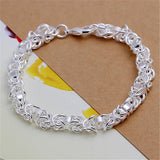 925 Sterling Silver Charm Bracelet – Elegant & Trendy Unisex Jewelry