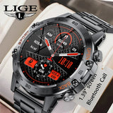 Reloj inteligente AMOLED para hombre con llamadas por Bluetooth y seguimiento avanzado de la salud