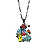Pokémon Metal Pendant Necklace - Pikachu, Squirtle & Charmander Anime Jewelry