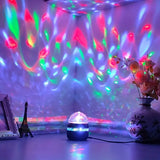 Rotating Star Projector Night Light - Galaxy Aurora LED Lamp with Remote Control