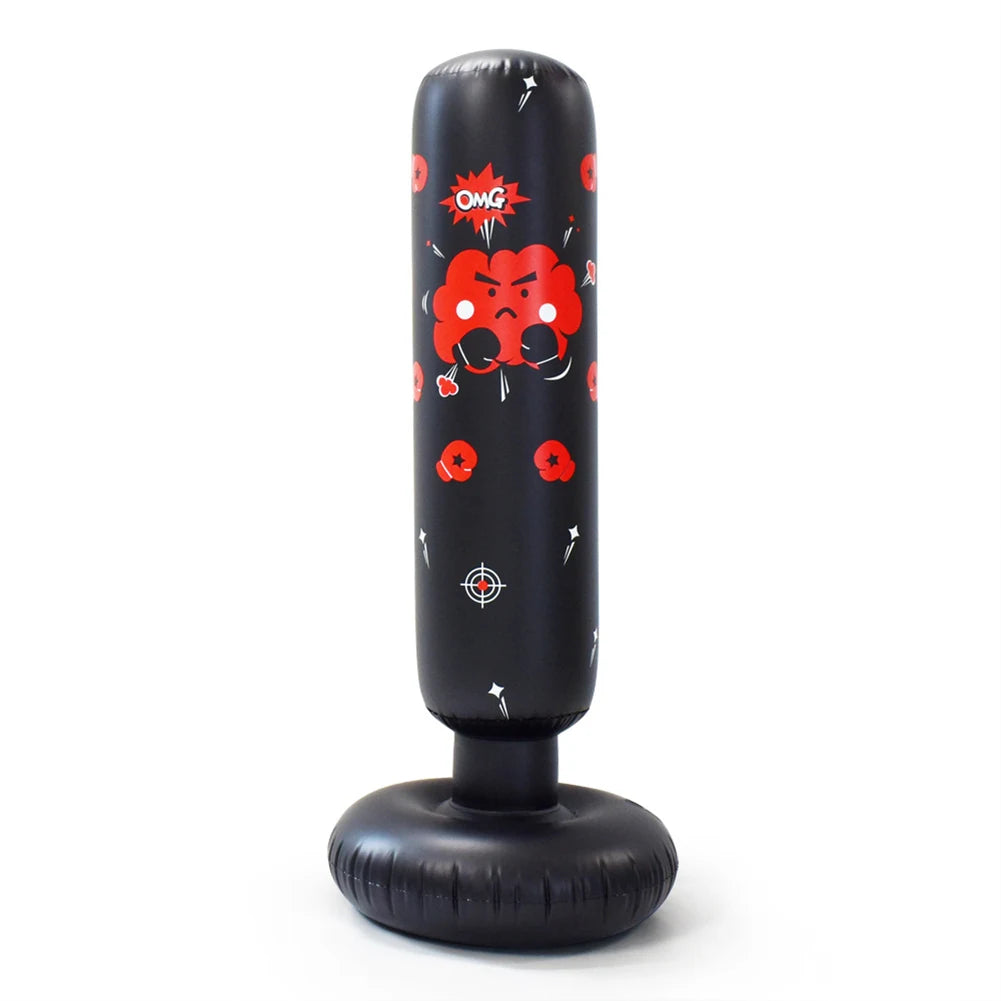 Kids Free Standing Punching Bag - Inflatable Tumbler Boxing Bag for Stress Relief