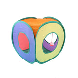 Foldable S-Shaped Cat Tunnel – Interactive Play Tube with Multiple Entries for Indoor Cats