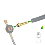 Universal LPG Gas Adapter - Multi-Purpose Connector for Outdoor Camping Stoves