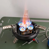 16000W High-Pressure Camping Gas Stove with Piezo Ignition - Windproof Portable Burner