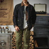 Vintage Men’s Patchwork Denim Jacket – Detachable Streetwear Outerwear for Spring & Autumn