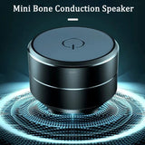 Mini Bone Conduction Bluetooth Speaker – Portable Stereo Sound with TWS & 10-Hour Playtime
