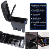 Suzuki Jimny Center Console Armrest Box with USB Ports (2019-2024) – Leather & ABS Storage Organizer