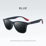 Vintage Square Polarized Sunglasses – UV400 Retro Eyewear for Men