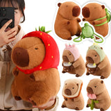 Capybara Plush Toy – Soft Stuffed Animal with Removable Outfit for Kids and Collectors