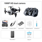 V30 Mini Drone with 4K Dual Camera – Foldable FPV RC Quadcopter with Obstacle Avoidance