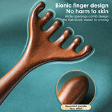 Natural Sandalwood Scalp & Body Massage Comb with Anti-Tangle Design