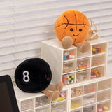 Sports Plush Ball Set - Adorable Stuffed Football, Basketball & Baseball Pillow Toys