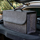 Felt Car Trunk Organizer | Large-Capacity Storage Box with Anti-Slip Design