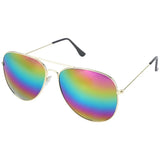 Classic Pilot Sunglasses for Men – Vintage Metal Frame UV400 Driving Shades