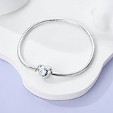 925 Sterling Silver Charm Bracelet for Women – Heart, Star, Moon & More