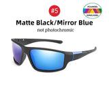 Gafas de sol fotocromáticas VIVIBEE para hombre, gafas deportivas negras para mujer, gafas de sol polarizadas que cambian de color para conducir 2025