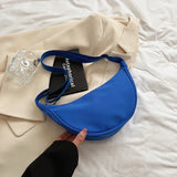 Women’s Half Moon Crossbody Belt Bag – Large Capacity Nylon Chest & Shoulder Bag