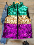 Women’s Sleeveless Zip-Up Vest – Lightweight Cotton Blend with Ruched Design & Turn-Down Collar