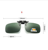 4-Color Polarized Clip-On Sunglasses – Flip-Up UV380 Lenses for Driving & Fishing