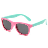 Gafas de sol clásicas de silicona para niños: protección UV400 para niños y niñas