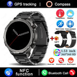 2025 AMOLED Smart Watch with Bluetooth Calling - GPS, NFC & Health Monitoring