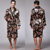 Men’s Traditional Chinese Pajama Set – Lightweight Vintage Sleepwear with Turn-Down Collar