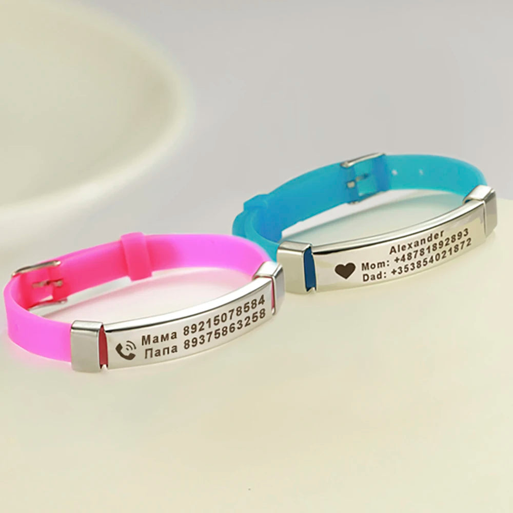 ✨ Pulsera con nombre personalizada: dije de acero inoxidable personalizado para hombres y mujeres