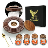 Kit para ahumar cócteles: juego para ahumar whisky con astillas de madera y accesorios de barra
