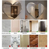 Heart-Shaped Acrylic Wall Mirror – Stylish & Shatterproof Home Décor