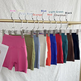 Women's High Waist Yoga Shorts with Pockets - Quick-Drying Gym & Running Shorts