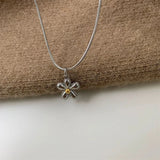 Elegant Star Pendant Snake Chain Necklace – Trendy Copper Alloy Jewelry for Women